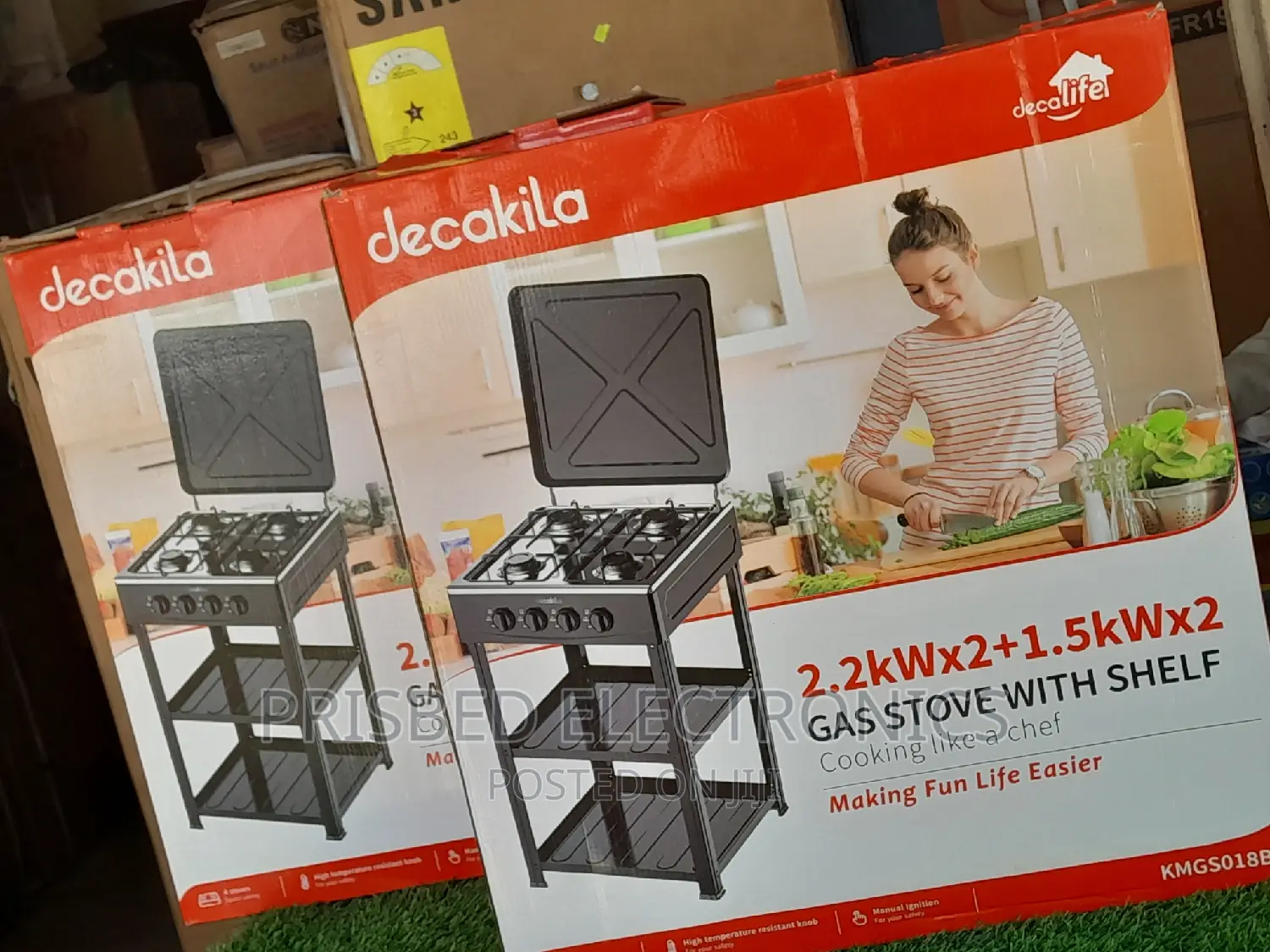 Decakila Durable 4burner Gas Stove With Stand