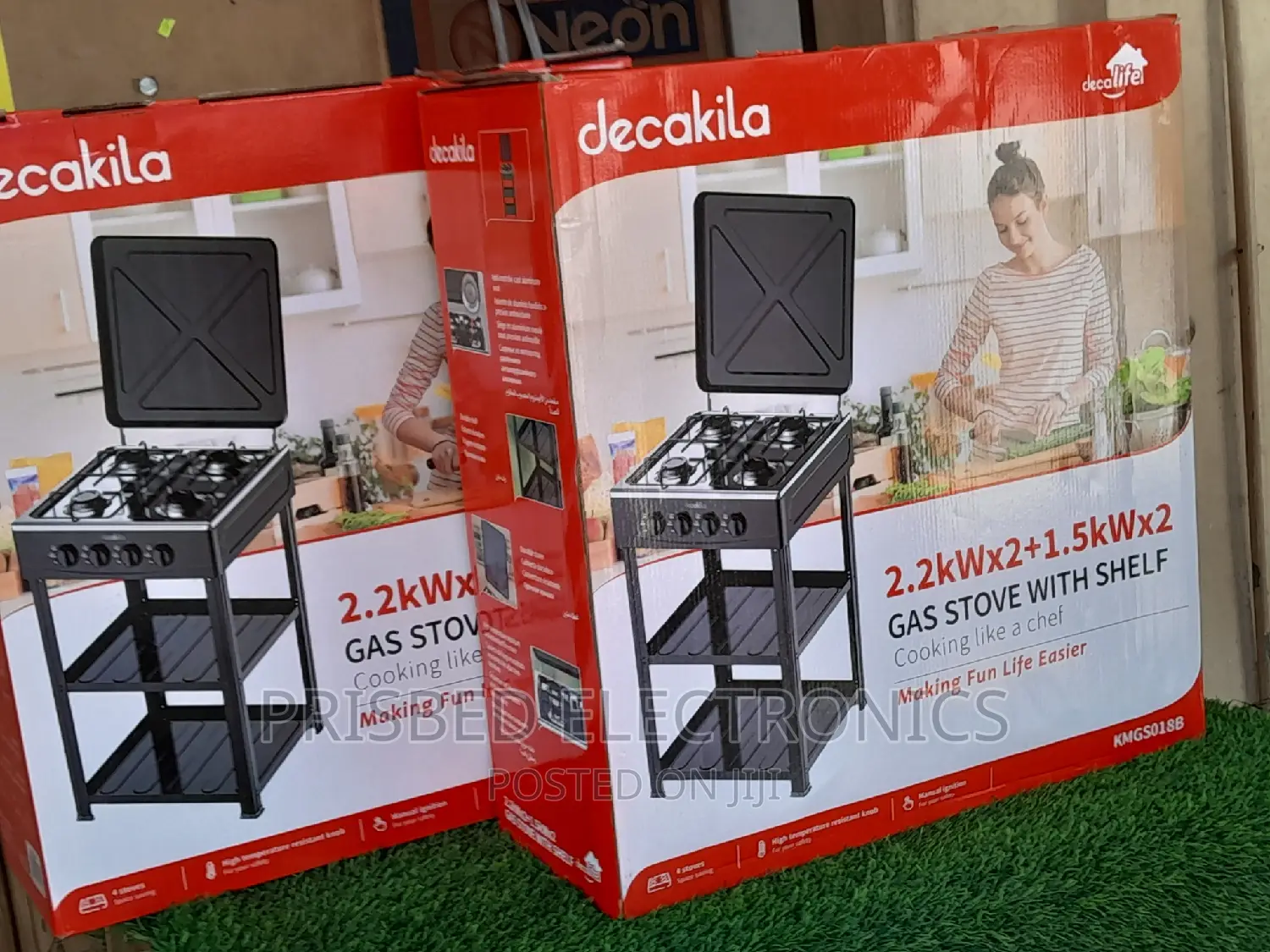 Decakila Durable 4burner Gas Stove With Stand