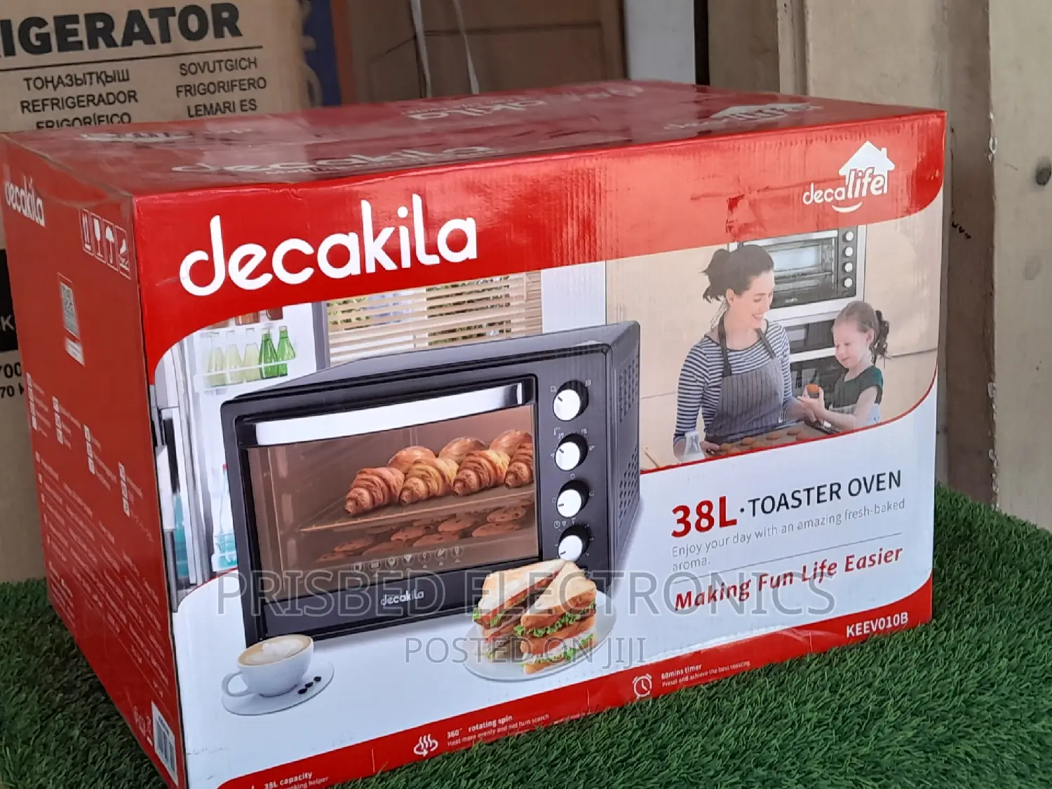 Decakila Durable Toaster Oven With Grill 38 Litres