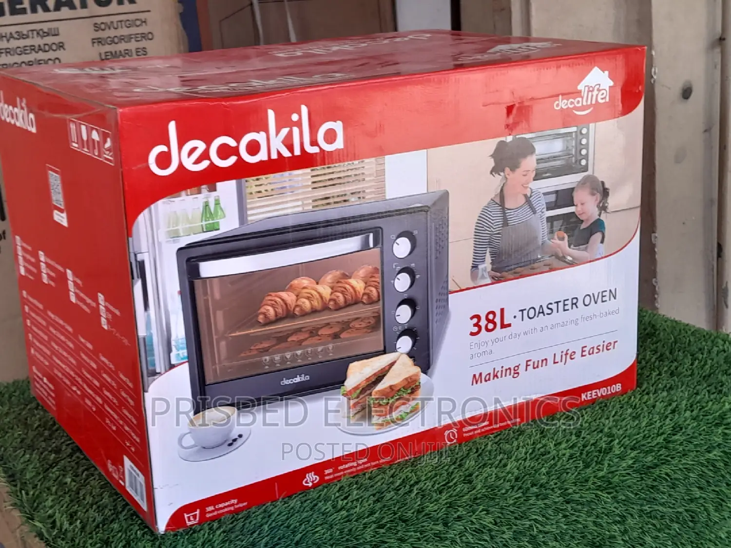 Decakila Durable Toaster Oven With Grill 38 Litres