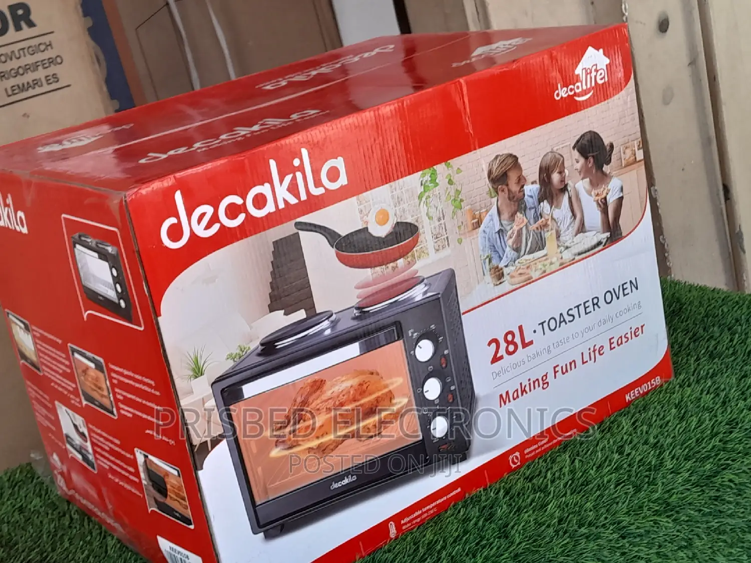 Decakila Durable Toaster Oven With Hoteplate and Grill 28lit