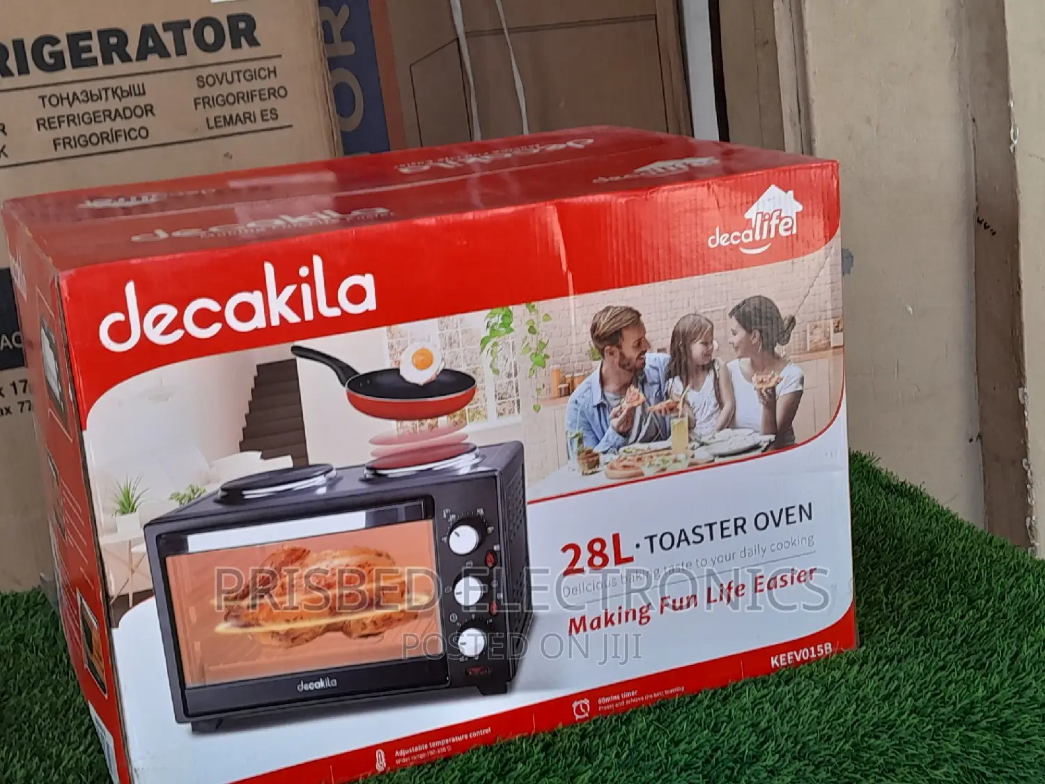 Decakila Durable Toaster Oven With Hoteplate and Grill 28lit