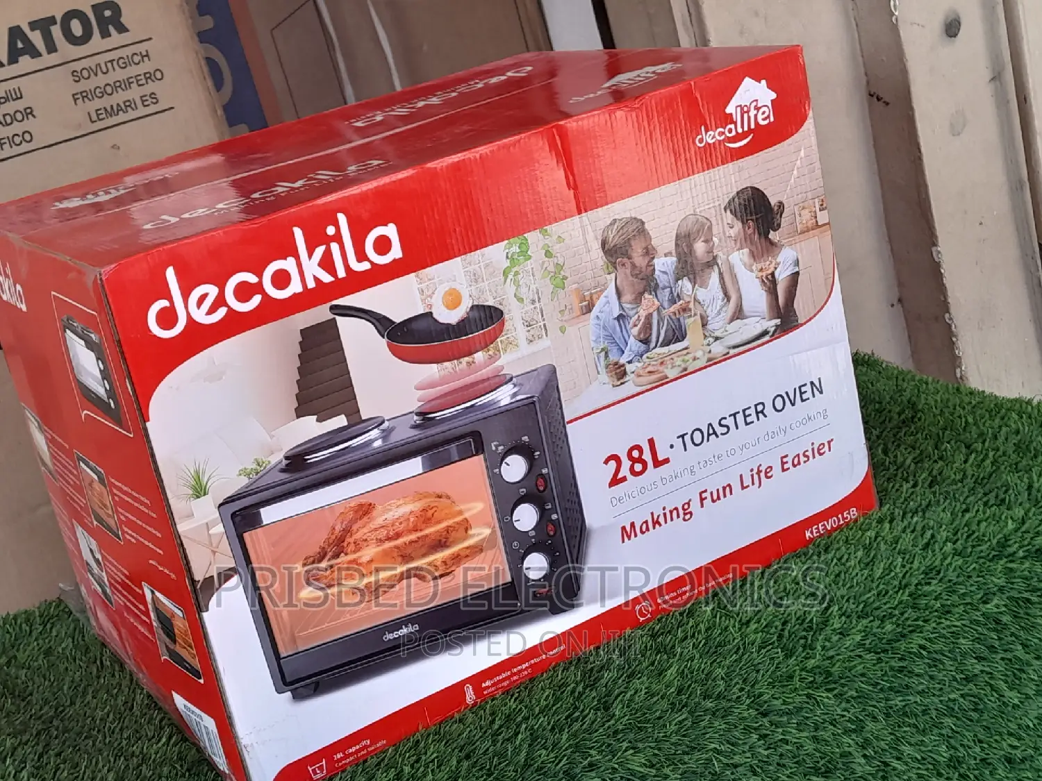 Decakila Durable Toaster Oven With Hoteplate and Grill 28lit