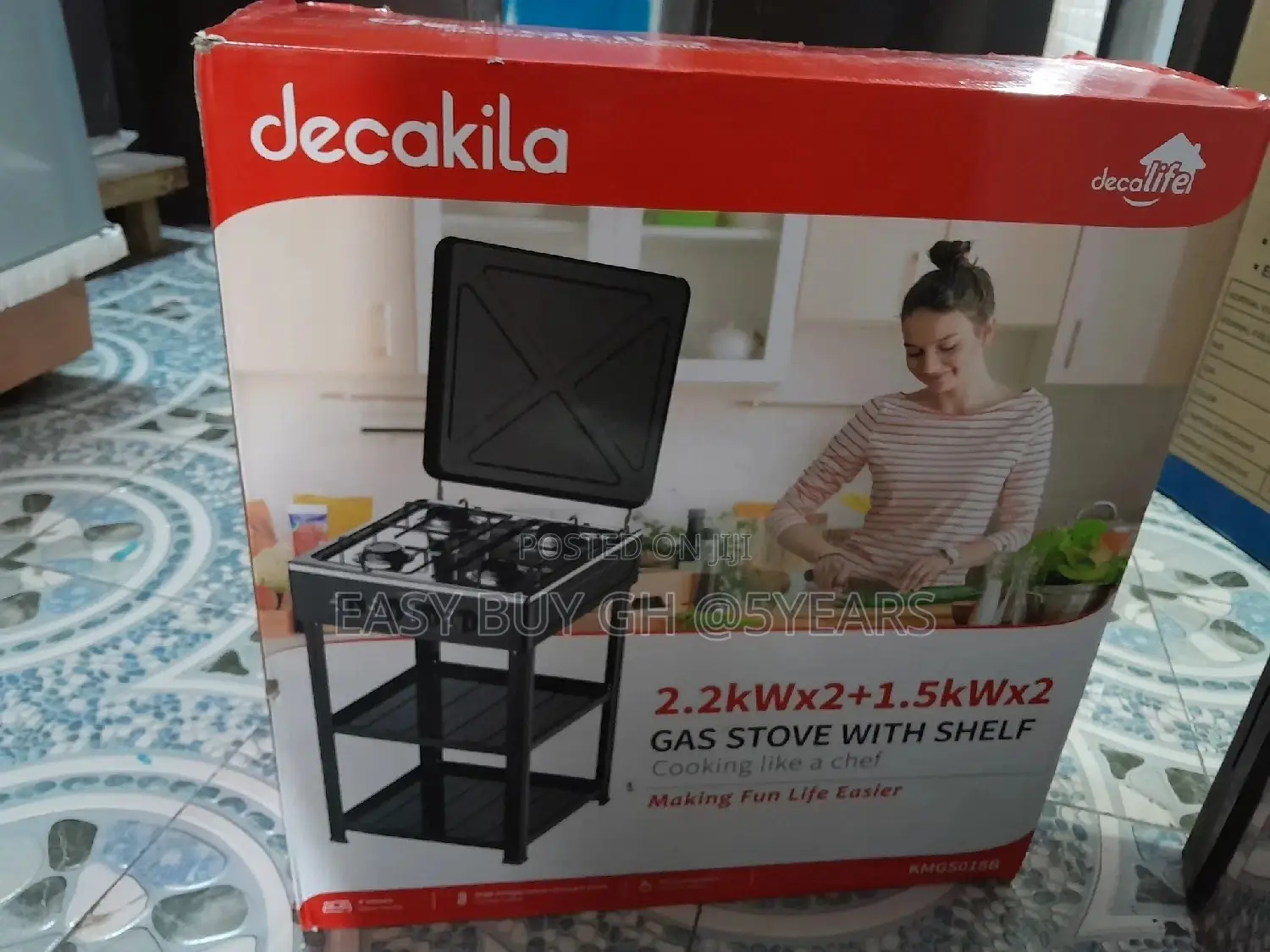 Fresh in Box Gas Stove With Shelf Decakila