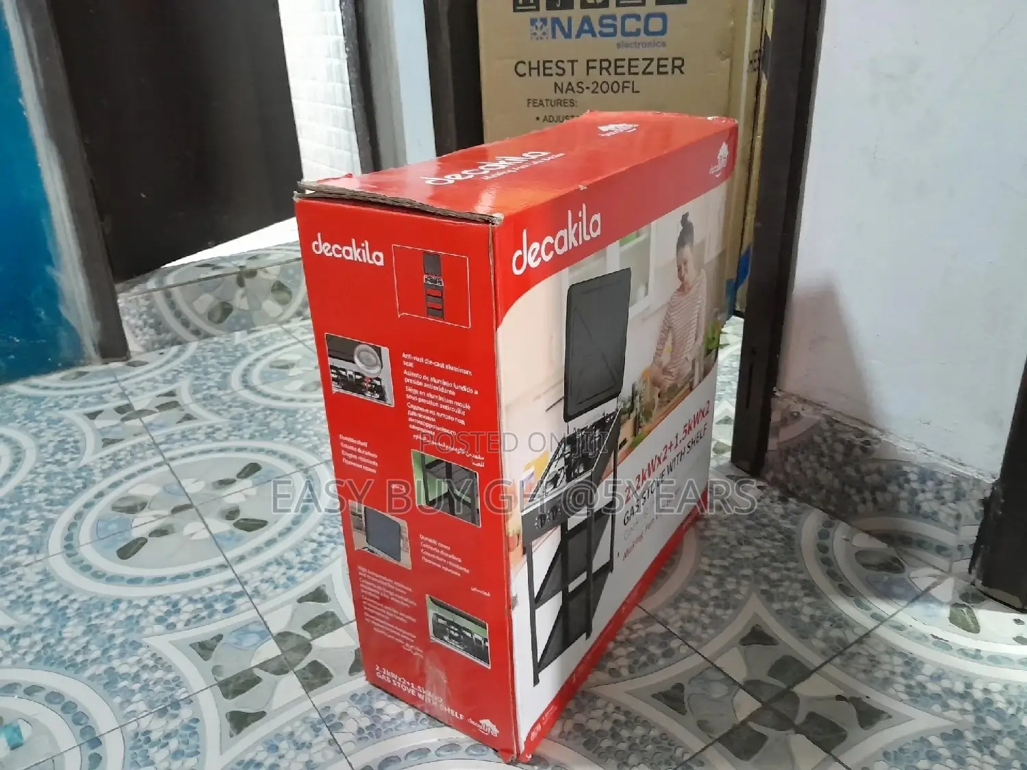 Decakila Gas Stove With Shelf 4 Stove