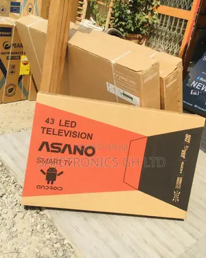 Asano Electric Black 43 Inches Glossy LED UHD Smart Tv