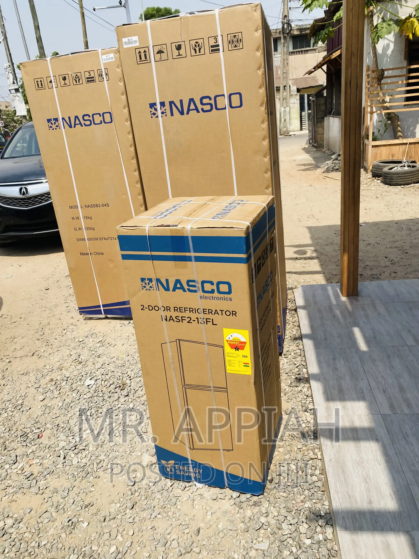 Original Nasco F2-13fl Double Door Refrigerator.