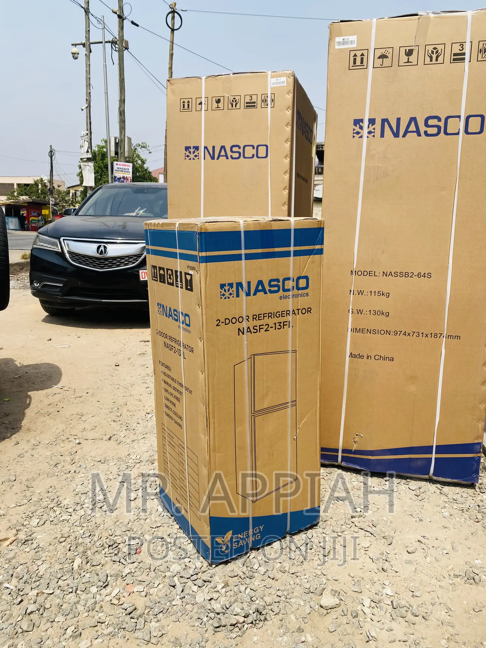 Nasco F2-13fl Double Door Electric Refrigerator.