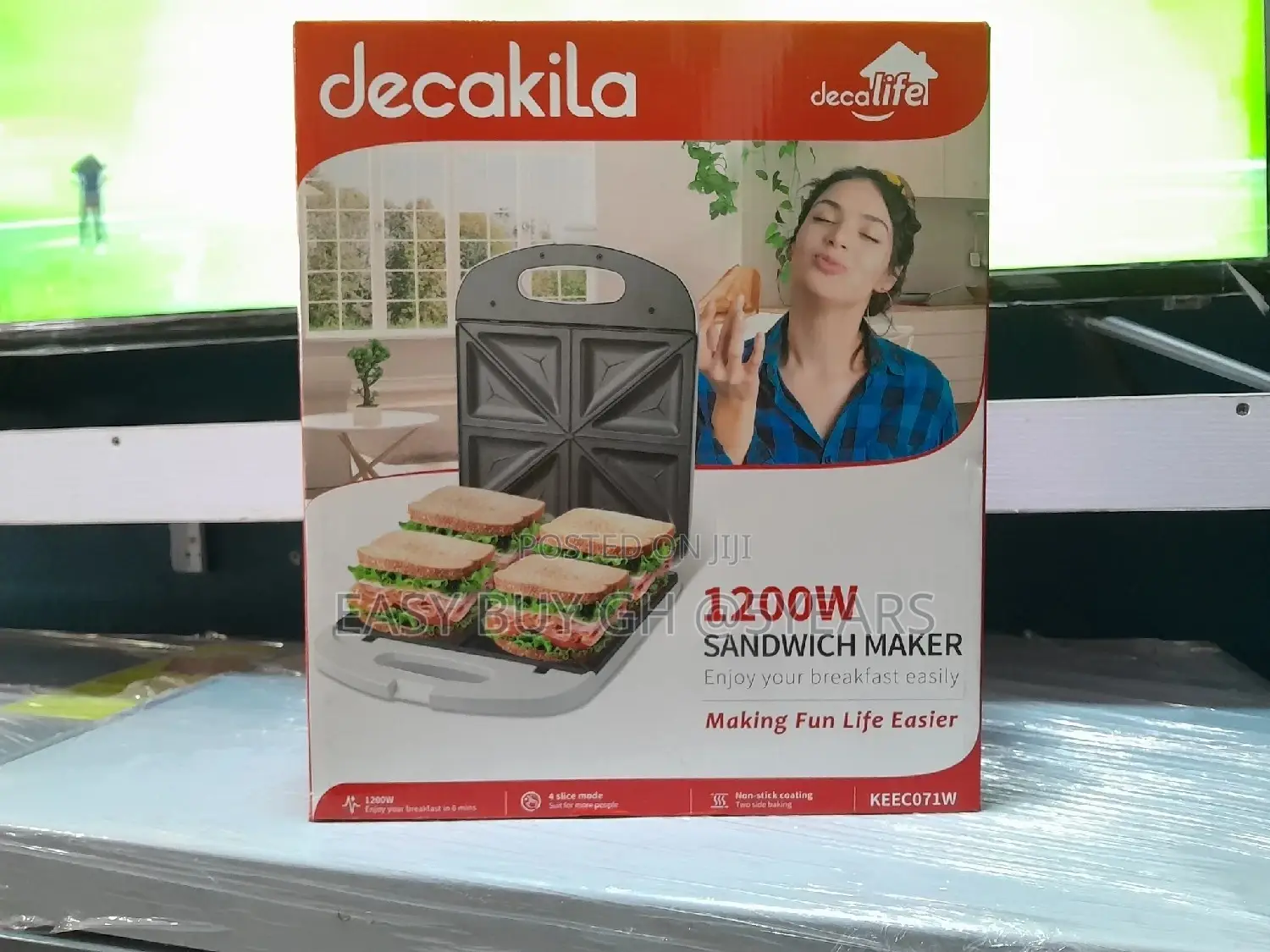 Decakila Sandwich Maker 1200w
