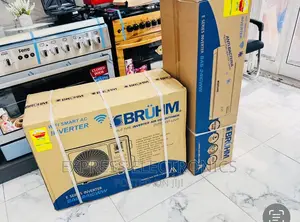 Elegant Design __ Bruhm Split R410 Gas 1.5hp Ac White