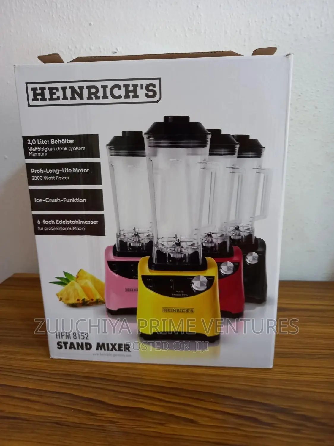 Heinrich Plastic 2.L Cup Blender 2800w From Germany