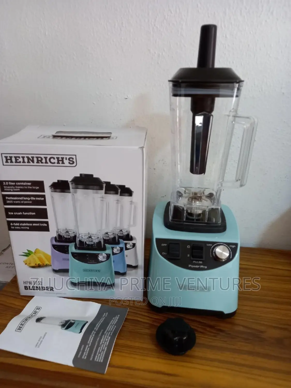 Heinrich Plastic 2.L Cup Blender 2800w From Germany