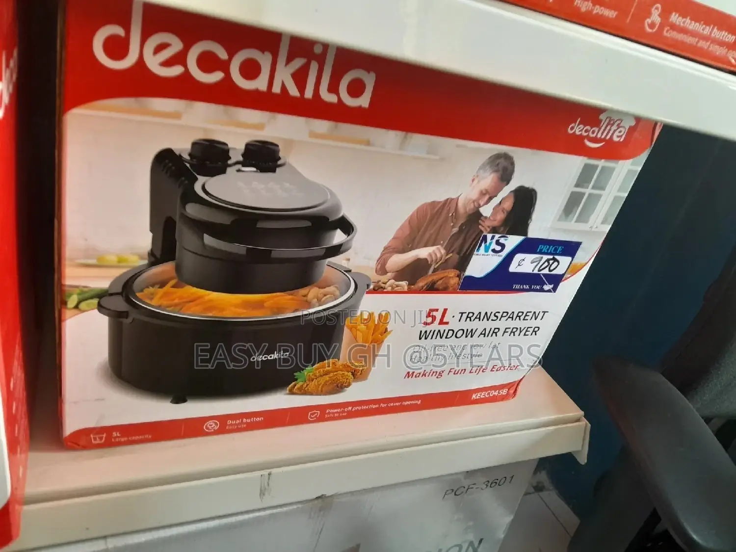 Decakila Transparent Window Air Fryer