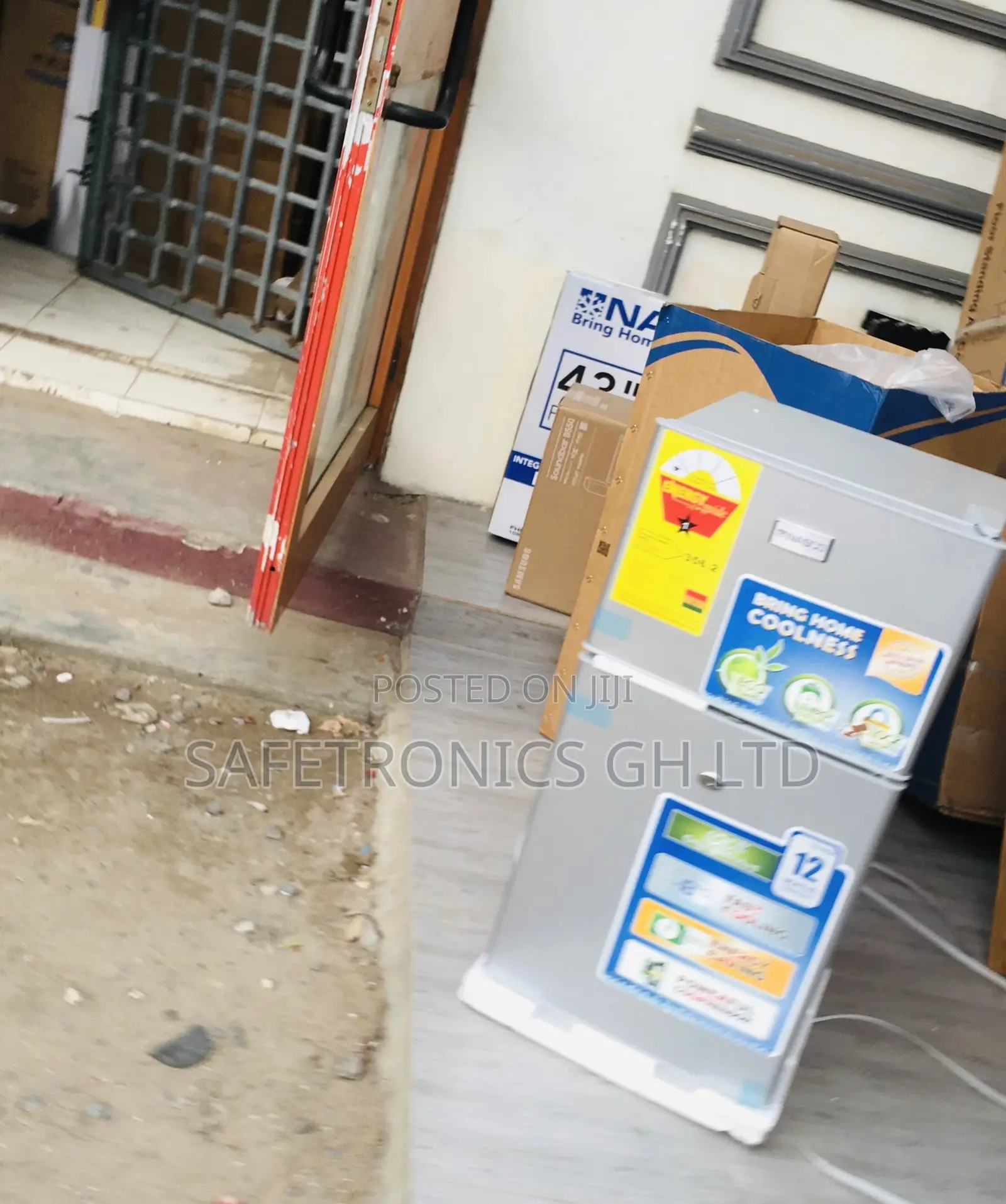 Nasco 90L Nasco Topfreezer Doubledoor Gray Fridge