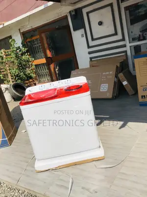 White/Red Nasco 11kg Washingmachine Topload Semiautomatic