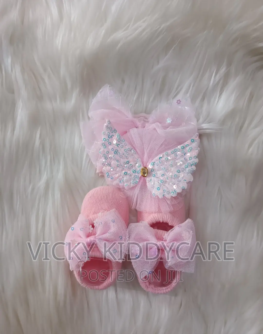 Baby Shoes Socks With Head Band