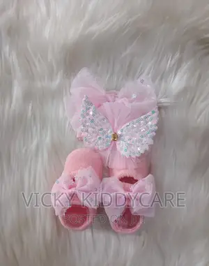 Baby Shoes Socks With Head Band
