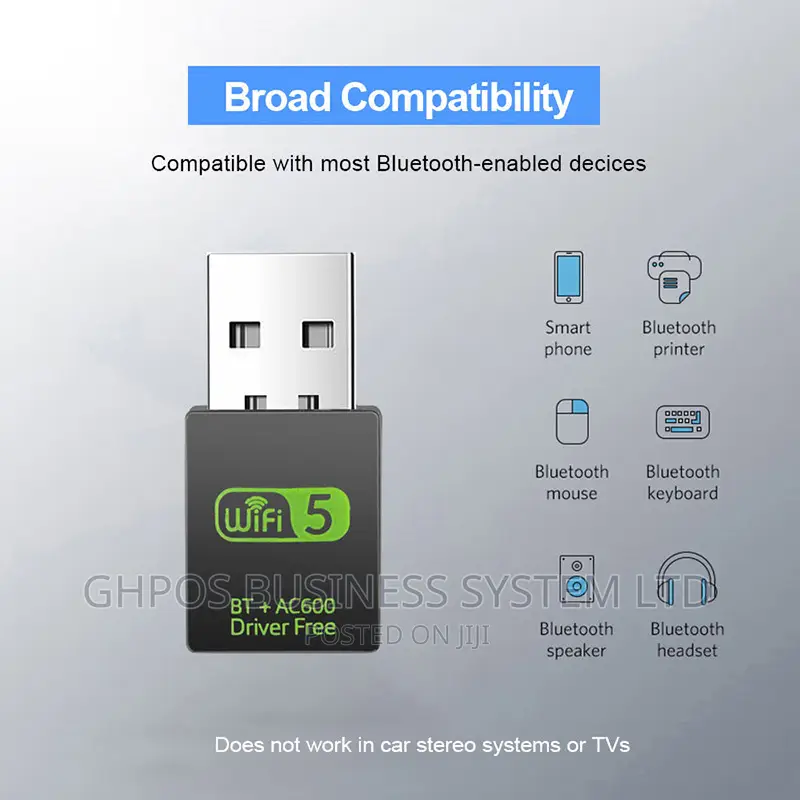 Ubero 5g Wifi And Bluetooth Usb Adapter