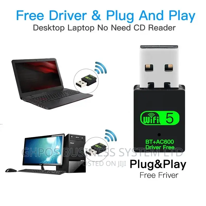 Ubero 5g Wifi And Bluetooth Usb Adapter