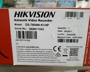 Hikvision 4ch Ip Poe NVR Ds-7604ni-/4p