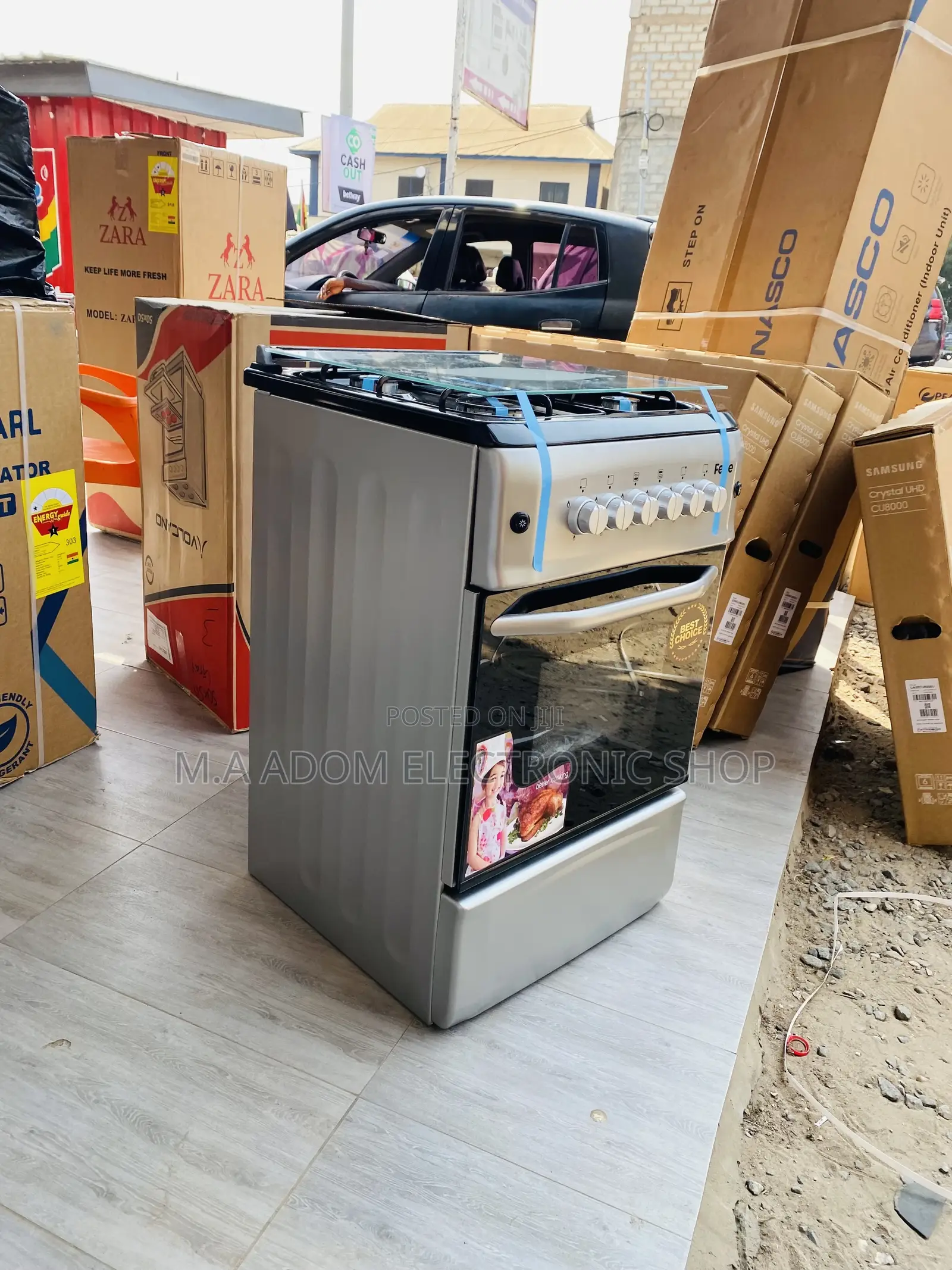 Fresh in Box Ferre 50x50 4 Gas Burner With Oven and Grill.