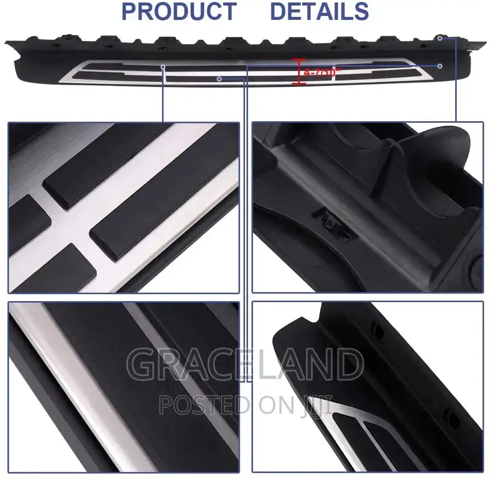 2 Set of Toyota Highlander Running Board Fit L-Le-Xle-Xse