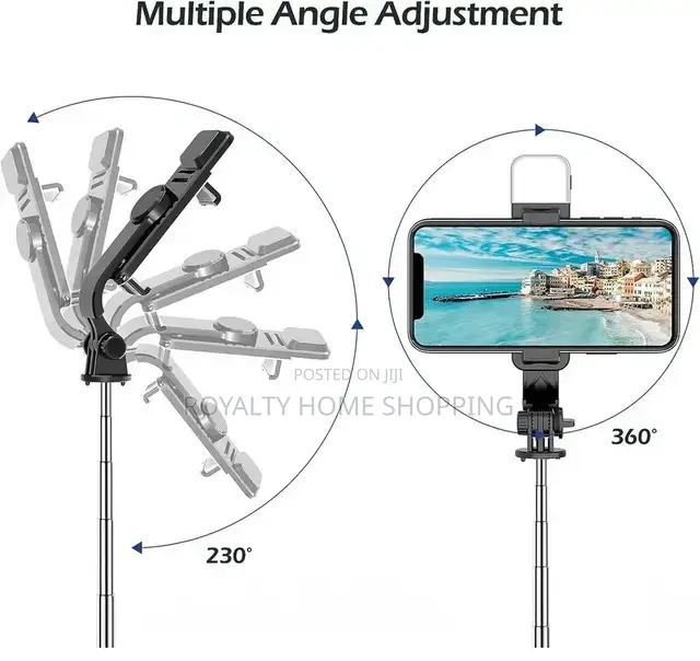 Multi Functional Selfie Stick With Remote Control