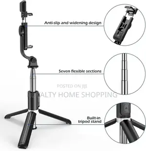Multi Functional Selfie Stick With Remote Control