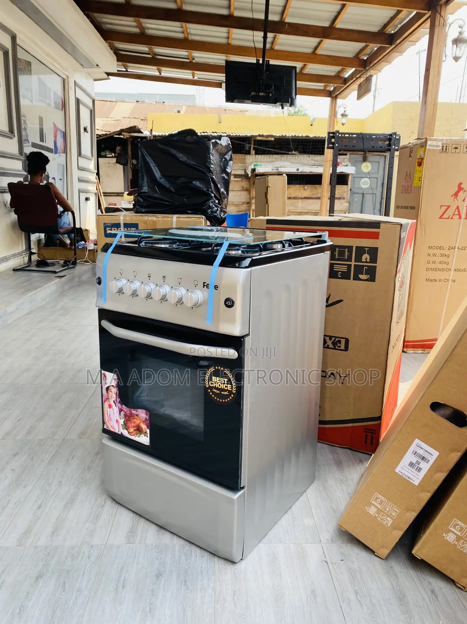 Newly in Stock Ferre 50x55 4 Gas Burner With Oven and Grill.