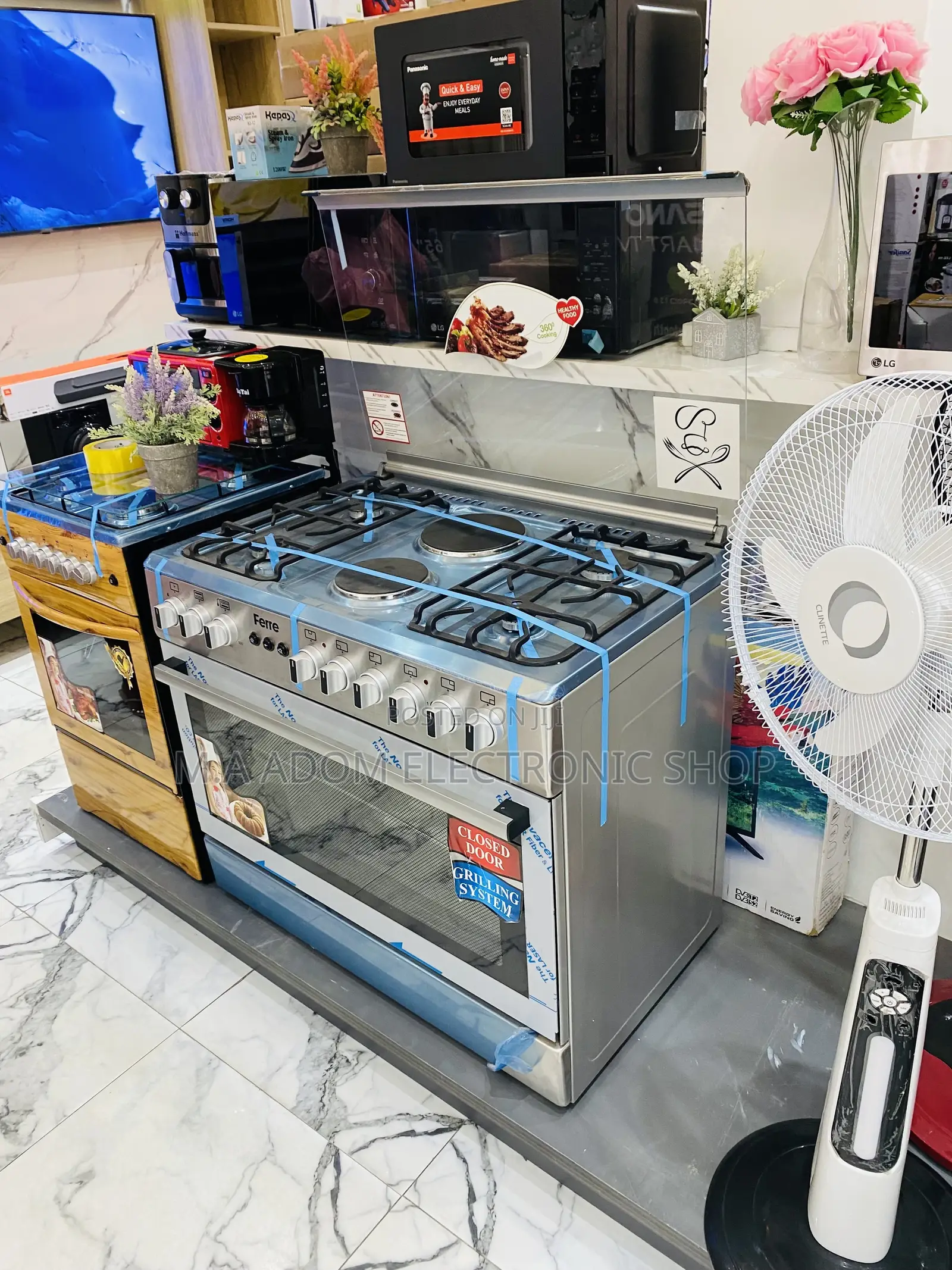 Brand New Ferre 60x60 4 Gas Burner + 2 Electric Burner.