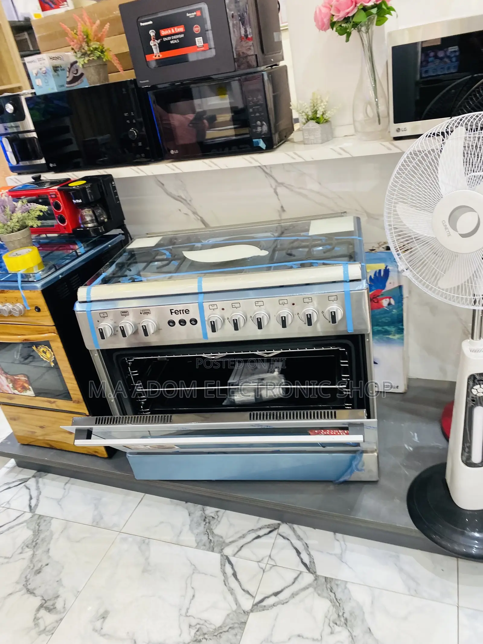 Budget-Friendly Ferre 60x60 4 Gas + 2 Electric Burner.