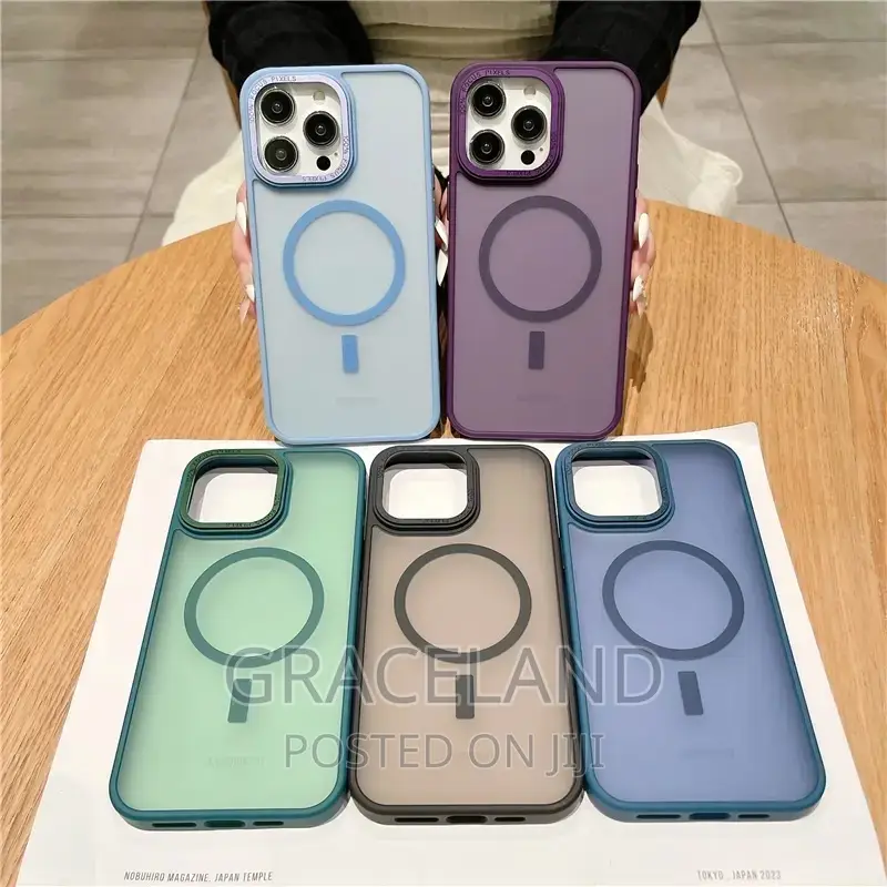 For iPhone 12-15 Pro Max Luxury Magsafe Magnetic Matte