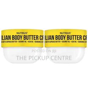 Nutrius Brazilian Body Butter Cream, 177ML (Pack of 2)