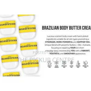 Nutrius Brazilian Body Butter Cream, 177ML (Pack of 2)