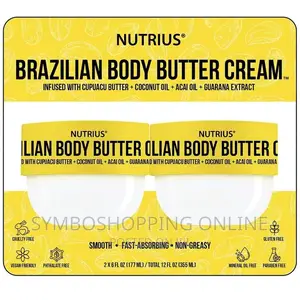 Nutrius Brazilian Body Butter Cream, 177ML (Pack of 2)