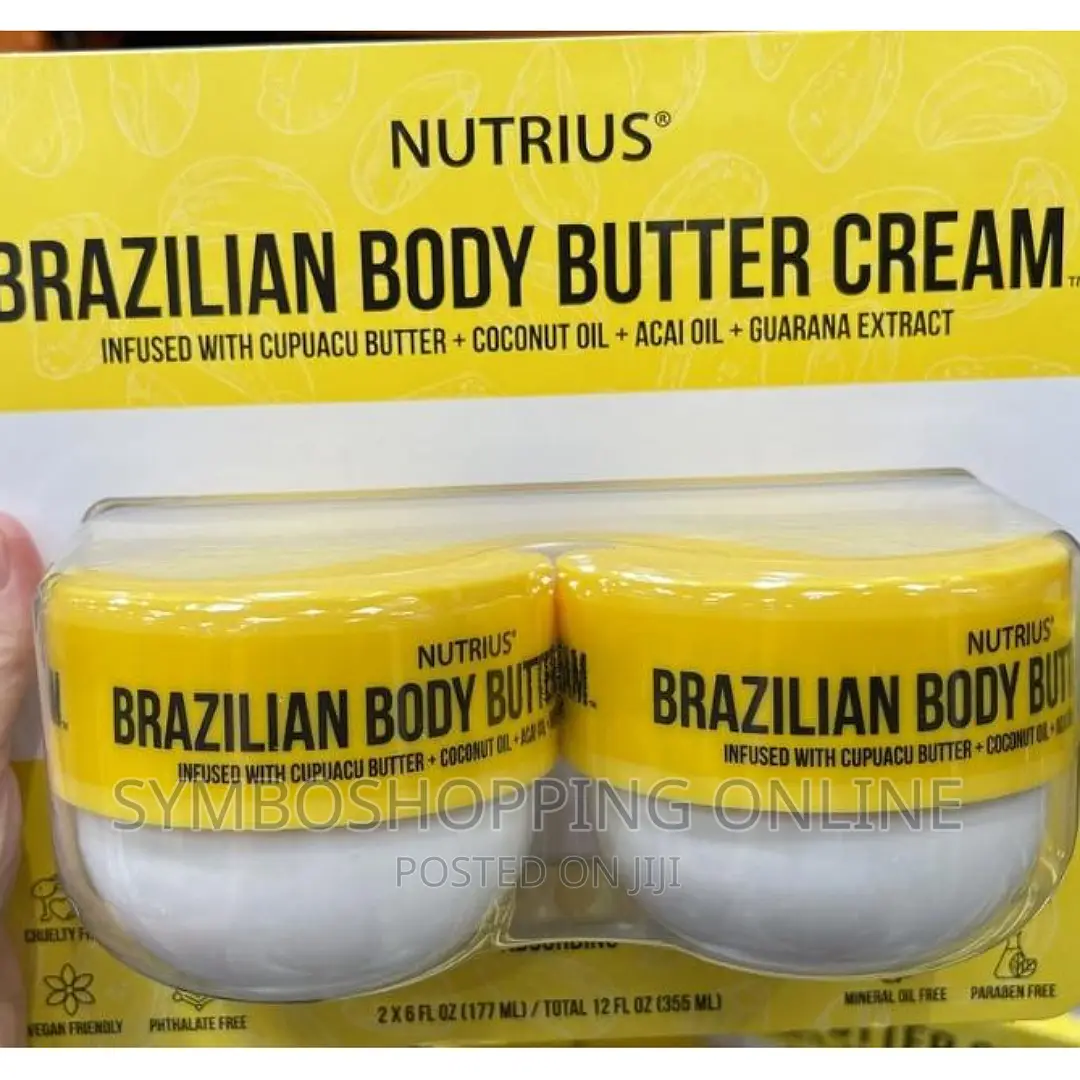 Nutrius Brazilian Body Butter Cream, 177ML (Pack of 2)