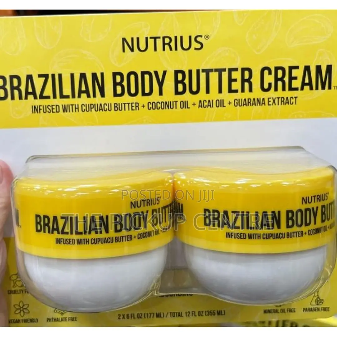 Nutrius Brazilian Body Butter Cream, 177ML (Pack of 2)