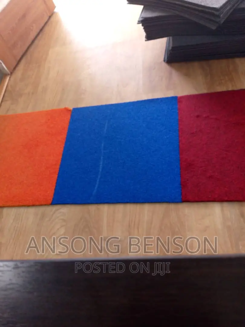 Washable PVC Woolen Carpet Tiles Sales and Installation in Accra