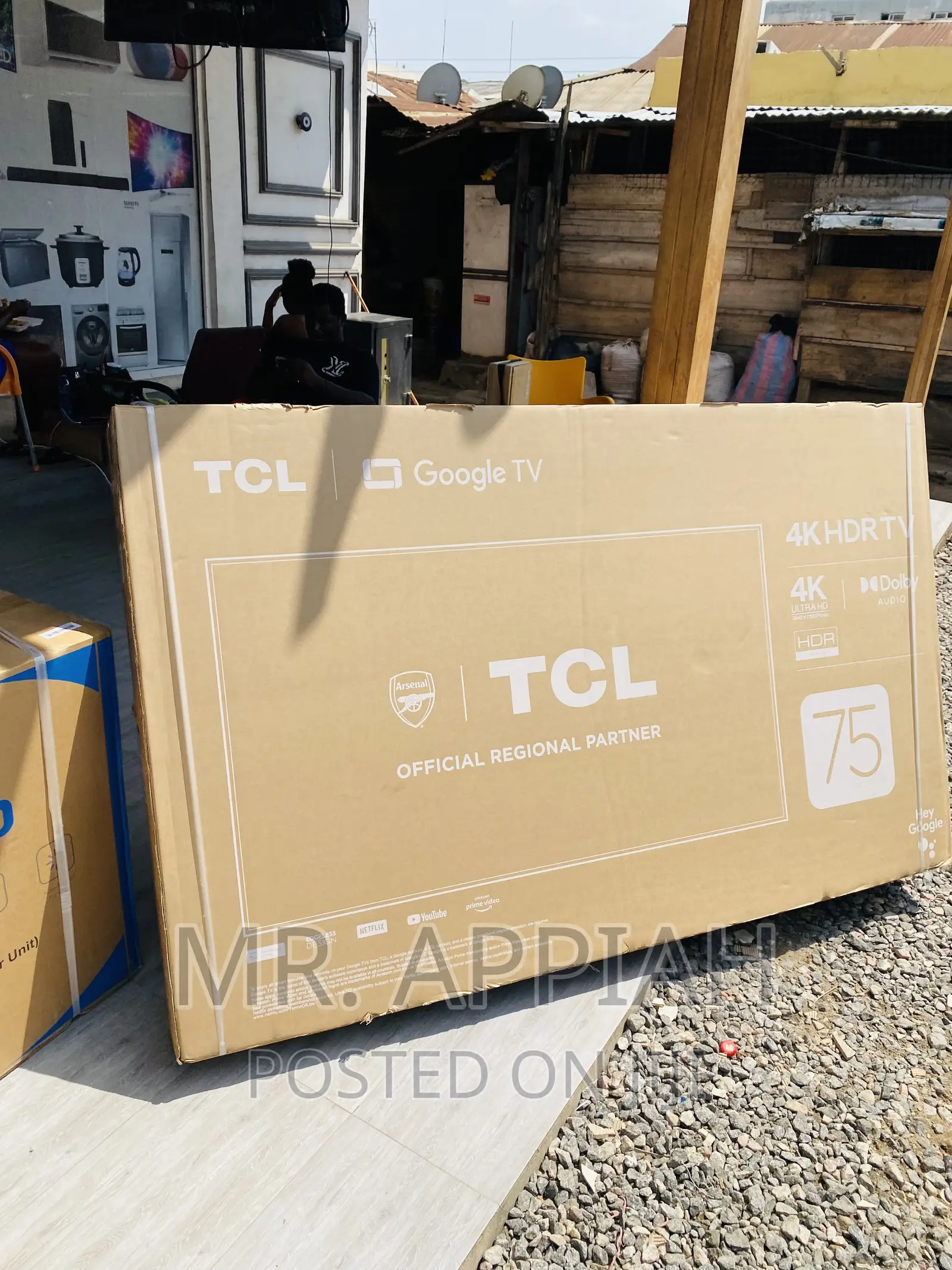 High Quality TCL 75p635 75 Inch HDR Google Tv.
