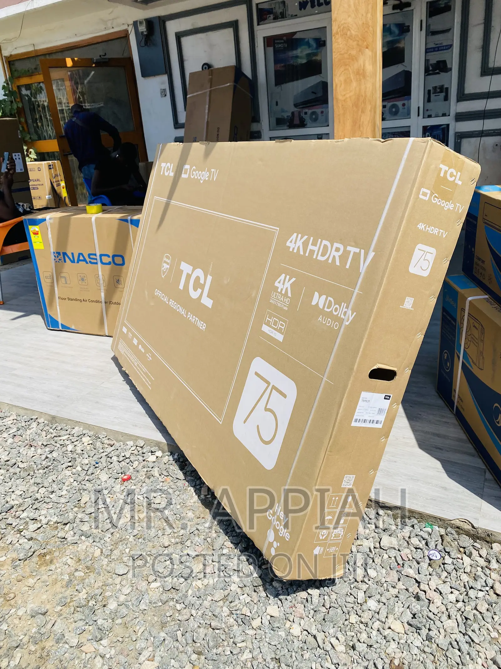 Authentic TCL 75p635 75 Inch HDR Google Tv.