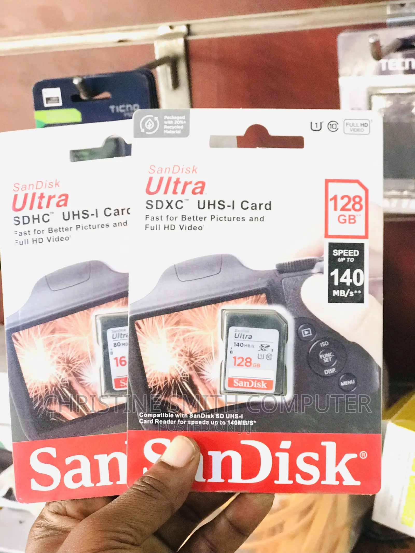 Original 128gb Camera Memory Sandisk