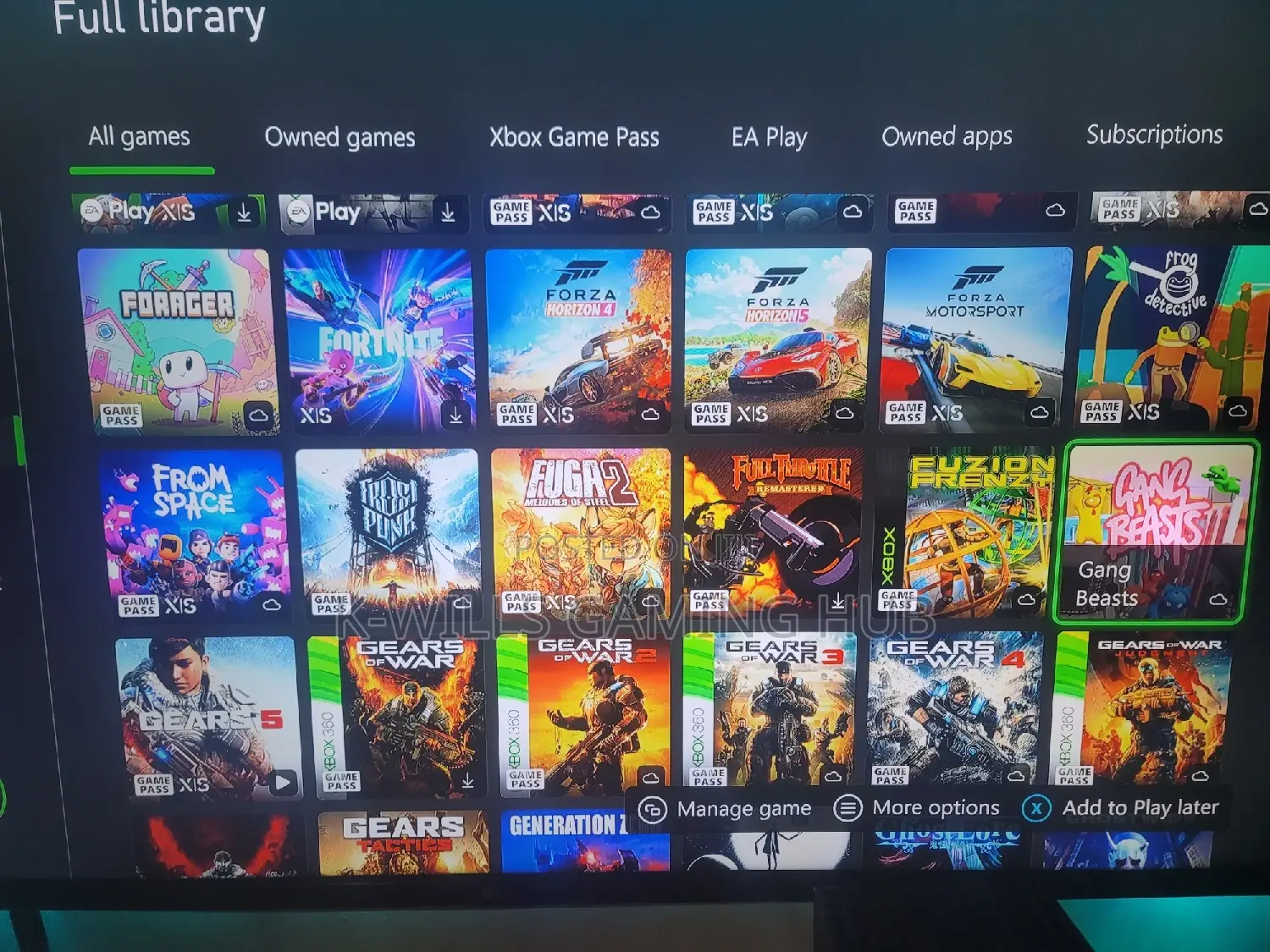Xbox One and Series Digital Games Loading