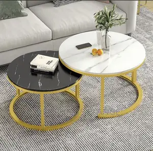 Center Table ( Black White Gold )