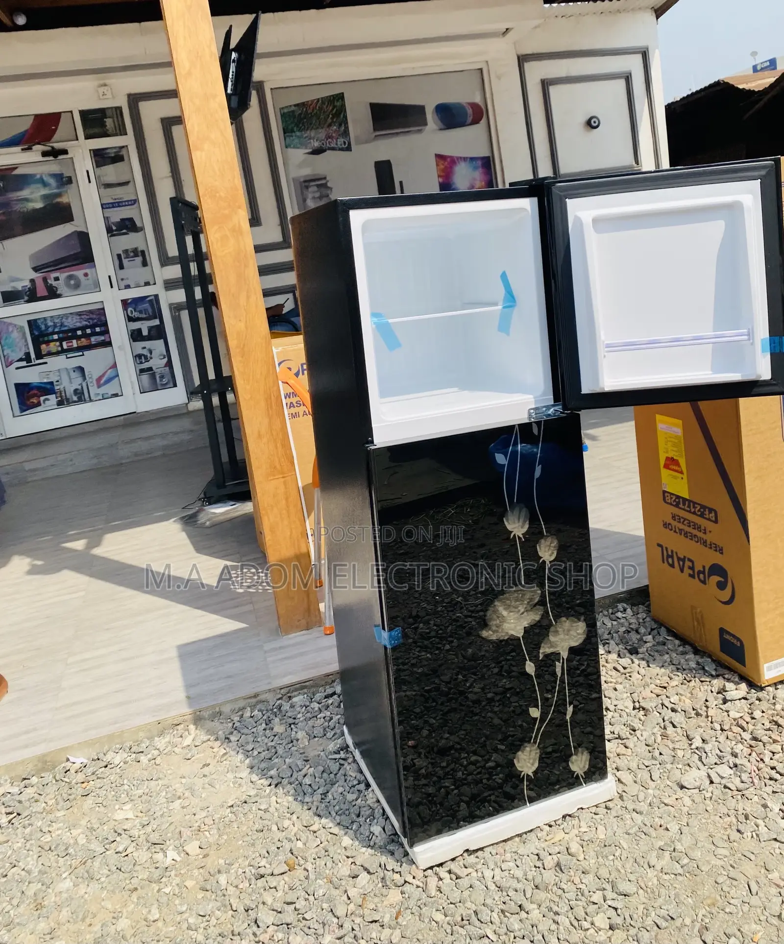 Anti-Rust Pearl Double Door Refrigerator(Pf217t-2b).