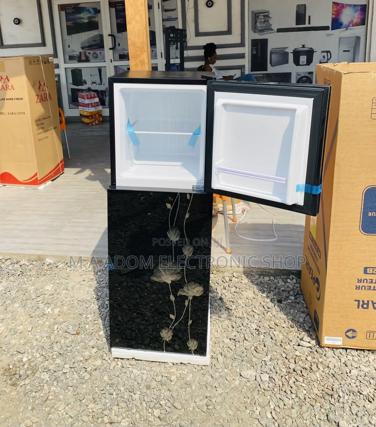 Lovely Design Pearl Pf217t-2b Double Door Refrigerator.