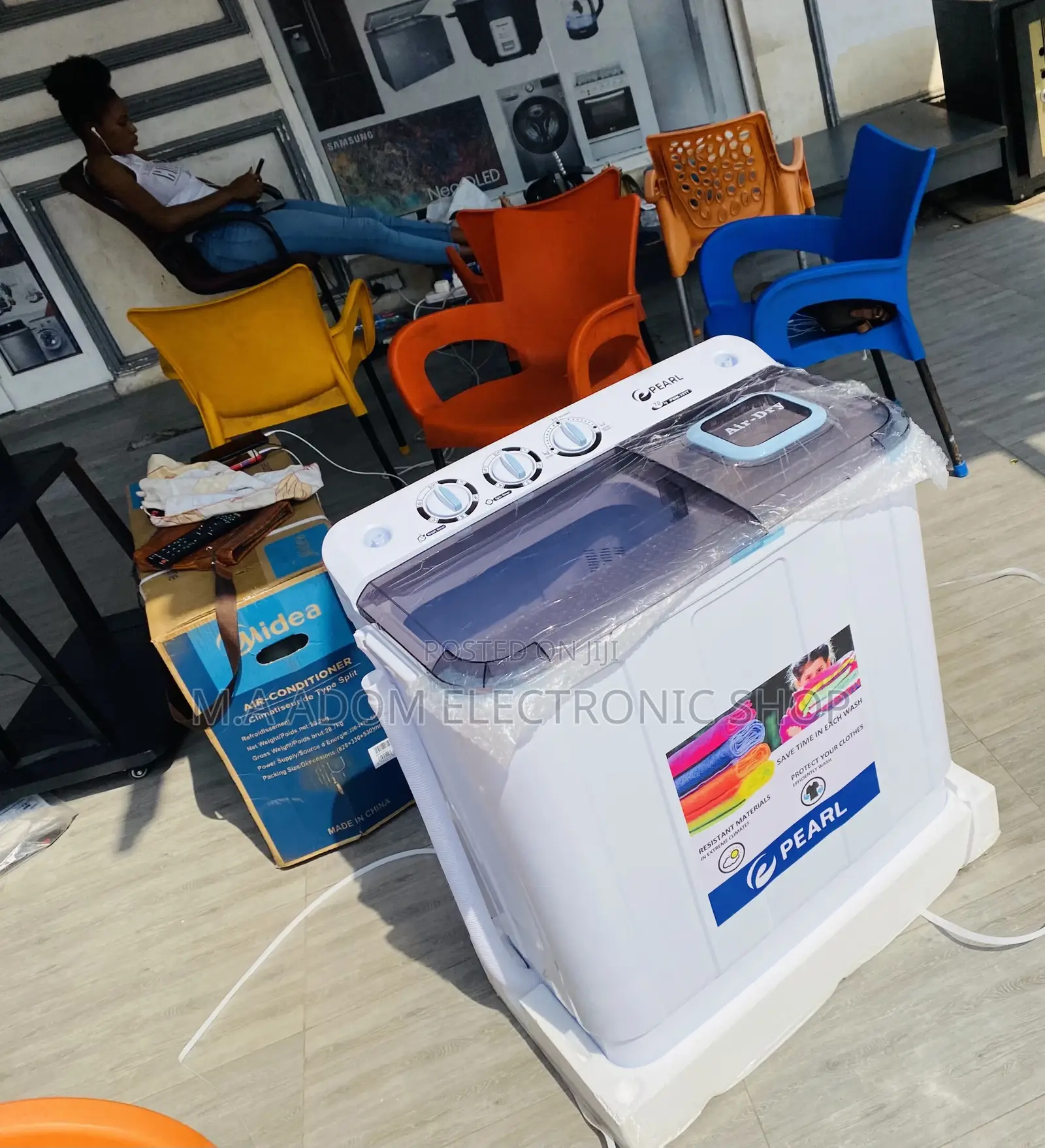 Well Design Pearl 7kg Twin Tap Washing Machine.