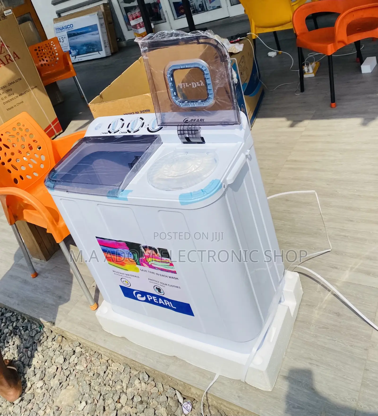 Pearl 7kg Twin Tap Electric Washing Machine.