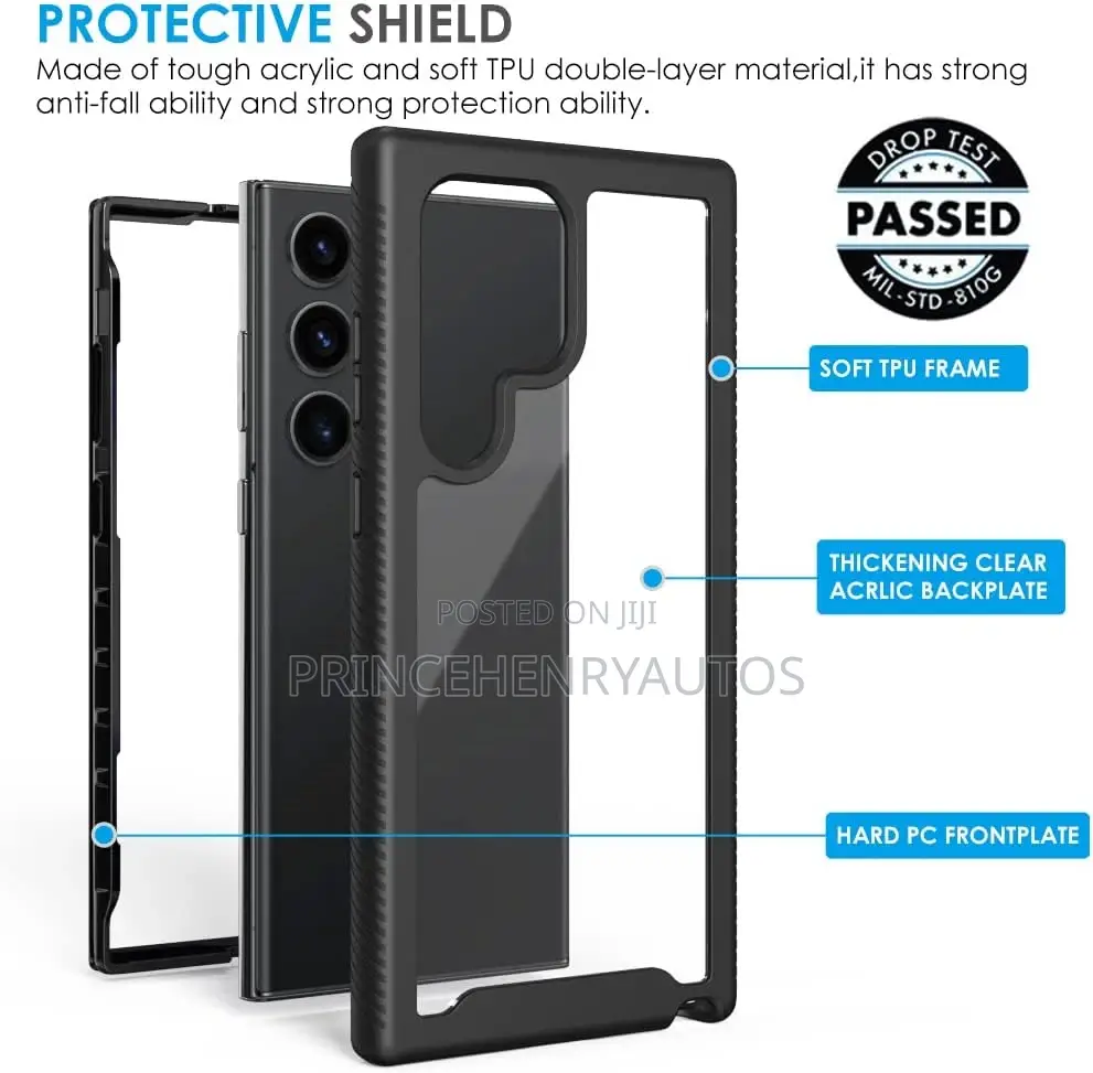 Puxicu Drop Protective Case Cover for S23 Ultra