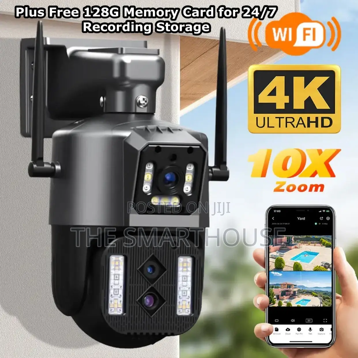 Smart Triple-Lens CCTV Camera