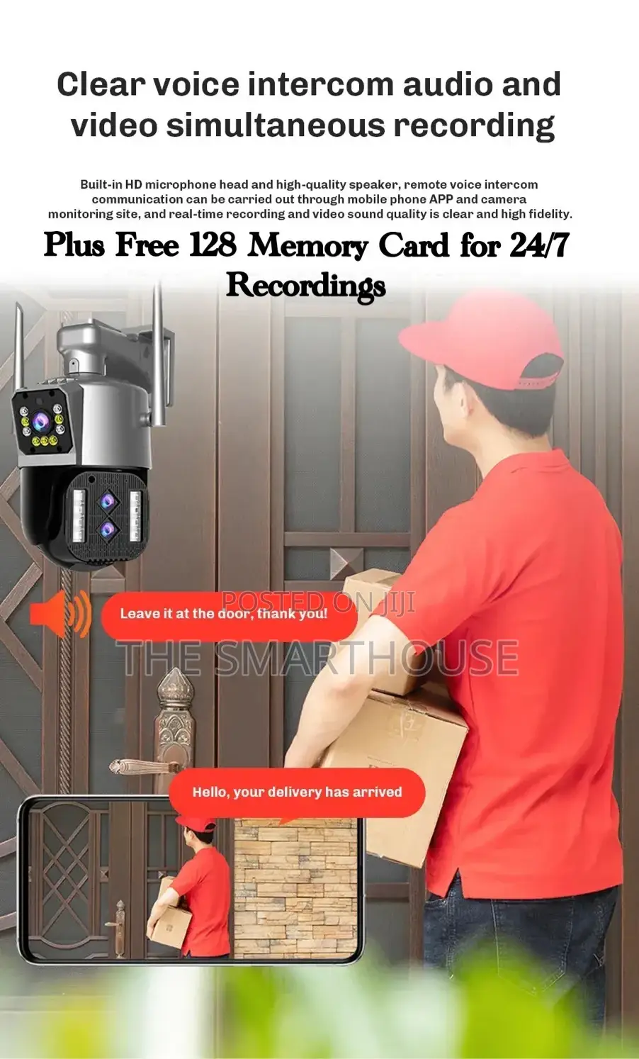 Smart Triple-Lens CCTV Camera